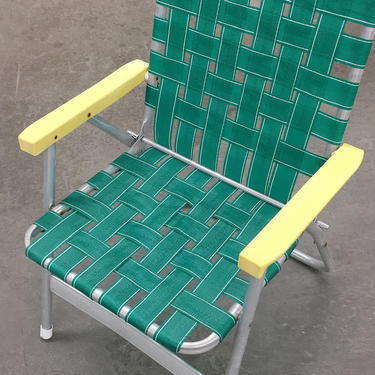 LOCAL PICKUP ONLY ————- Vintage Aluminum Folding Chair 
