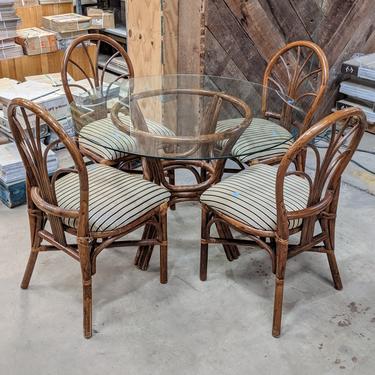 Bentwood Glass Table and Chairs