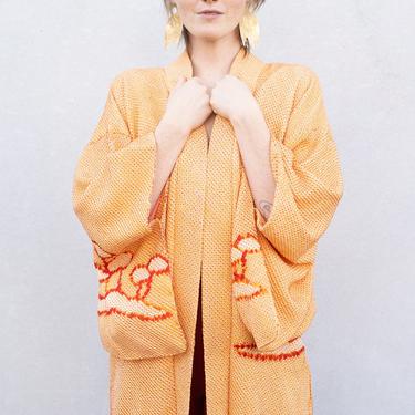 Shiitake Shibori Kimono
