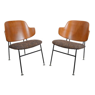 Kofod Larsen Penguin Chairs Danish Modern Lounge Chairs 
