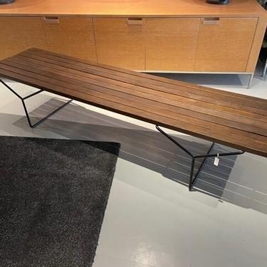 Early Redwood Bertoia Bench for Knoll