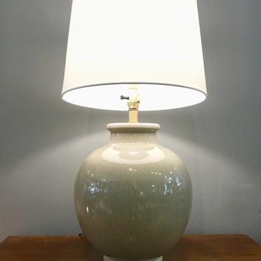 1960’s Ceramic Table Lamp-light Green
