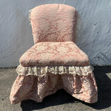 Antique French Chair Vanity Seat Italian Country Provincial Hollywood Regency Stool Seat Bedroom Glam Shabby Chic Baroque Bench Makeup Stool 