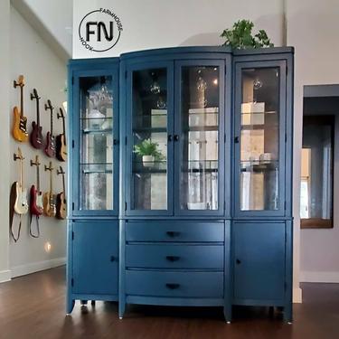 Portfolio Listing *** SOLD PIECES China Cabinet, Mid Century China Cabinet, Hutch, Farmhouse China Cabinet  Wine Bar Cabinet. Coffee Armoire 