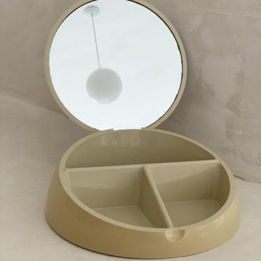 1970s Beige Plastic Makio Hasuike Vanity  Box for Gedy, Italy