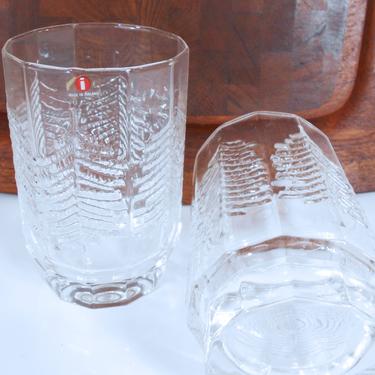 Pair of Iittala Kuusi / Spruce Vases or Candle Holders from Finland 