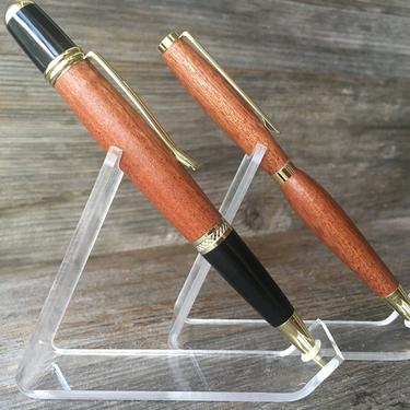 Sapele Wood Pen - Hand-Turned, Executive and Slimline 