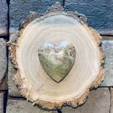 Soapstone Heart | Small Stone Heart | Stone Heart Paperweight Gift | Heavy Stone Heart | Carved Stone Heart | Shelf Decor | Heart Gift 
