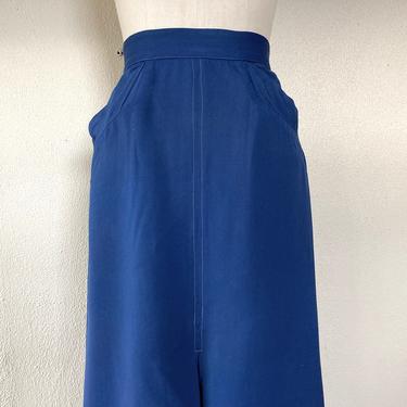 1950s Mode O Day blue a-line skirt 