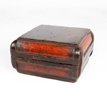 Antique Chinese Red Lacquer Box 