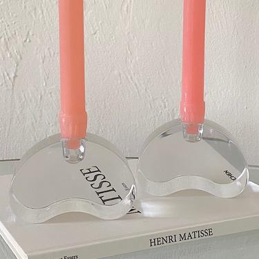 Chunky Glass Candle Holders
