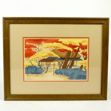Colorful Japanese Landscape Print