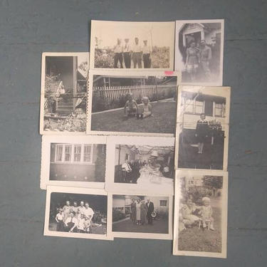 Photo Collection - Lot of Vintage Photographs -  Snapshot - Black and White Photo - Vernacular Photo - 1940s 