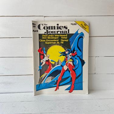 Vintage 1978 Comics Journal Magazine #39 Wonderwoman, Superman, Steve Reeves // Vintage Star Wars Memorabilia Collector // Gift by CuriouslyCuratedShop
