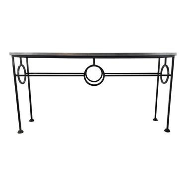 Industrial Modern Arteriors Westerly Iron and Metal Console Table