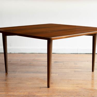 Vintage MCM Swedish Modern Walnut Coffee Table Attributed to Folke Ohlsson for Dux 