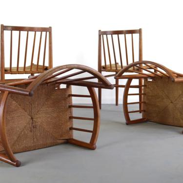 Jorgen Baekmark for FDB Møbler Dining Chairs A Set of 4, Denmark 