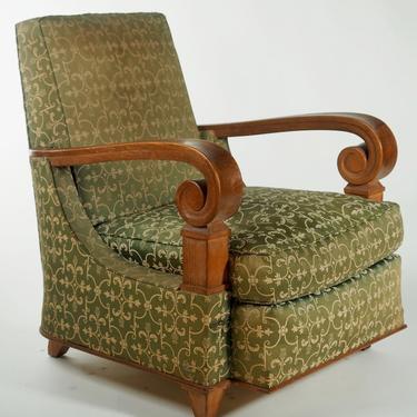 Attributed to Jean Pascaud pair of club chairs (#1503)