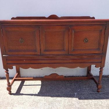 Buffet Wood Cabinet Console Sideboard Tv Stand Server Storage Queen Anne Vintage Entry Table French Provincial Carved CUSTOM PAINT AVAIL 
