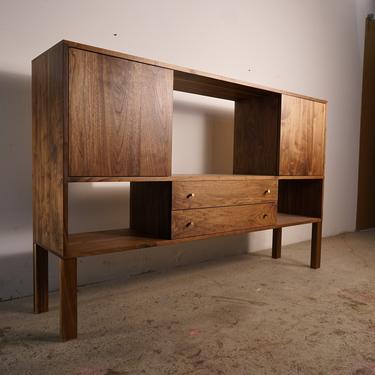 Samdahl Sideboard, Modern Wood Sideboard, Solid Wood, Real Wood Console, Cabinet (Shown in Walnut) 