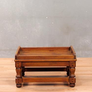 Country Low 2-Tier Tray Coffee Table