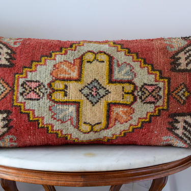 Turkish Carpet Tapestry Lumbar Pillow 