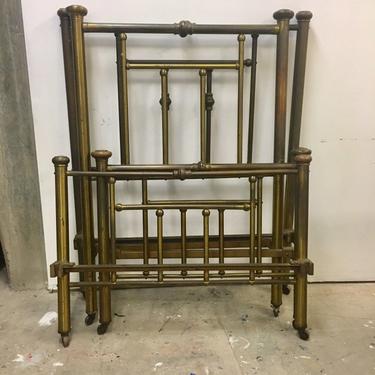 Set Of Brass Beds ( measurements in the description )Brass Sides Rails Included 
