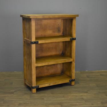 Rustic Solid Wood Marrone Bookcase with 2 Shelves - 48&amp;quot;H 
