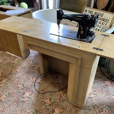 Mid century singer sewing machine desk