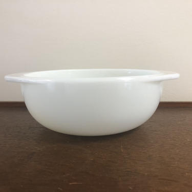 Vintage Pyrex White Opal Casserole Dish 022, no lid 