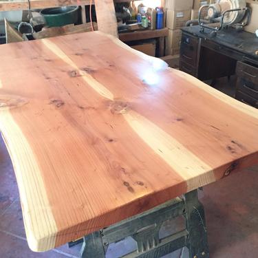 Book Matched Redwood Farm Table 