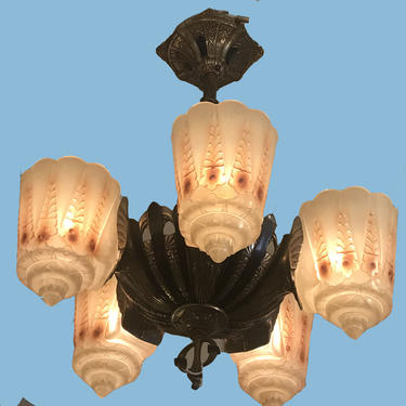 Original Lincoln Two-In-One Deco Fixture