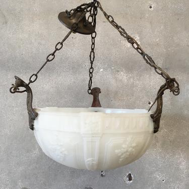 Early 1900's Pre WWI Three Bulb Light Fixture