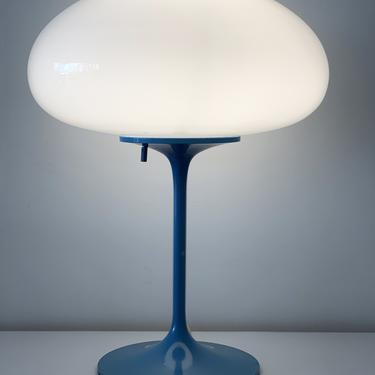 1960s Blue Bill Curry for designLine Mushroom Table Lamp
