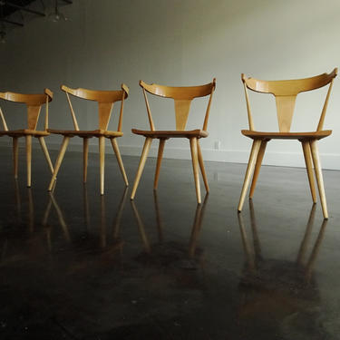 Paul McCobb Planner group 4 chairs maple 