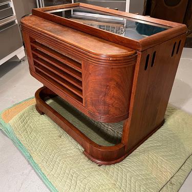 1937 Stromberg-Carlson 231-F Mirrored Coffee Table Chairside 3-Band Radio, Elec Restored with MP3 
