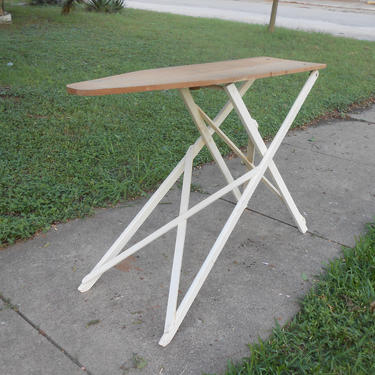 Antique Wooden Ironing Board White, Painted Wooden Ironing Boards Uk