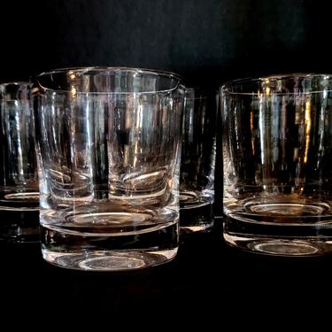 4 Simon Pearce Ascutney Double Old Fashioned Glasses 