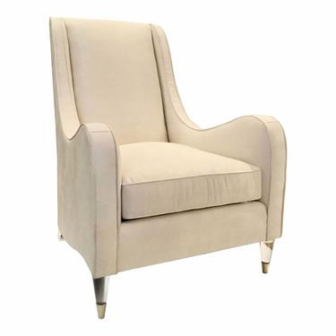 Caracole Modern White Just Wing It Club Chair Prototype