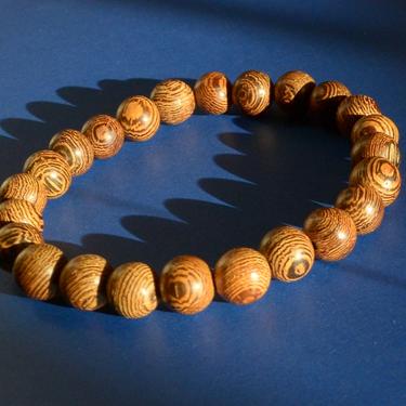 Wood Beaded Elastic Stretch Unisex Bracelet | Gift | Summer Jewelry | Chic | Mens Jewelry | Mens Bracelet 