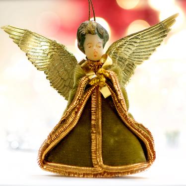 VINTAGE: Rare Germany Wax Angel Ornament - Made in Germany - Wax Figurine - Wax Ornament - SKU 15-A1-00033057 