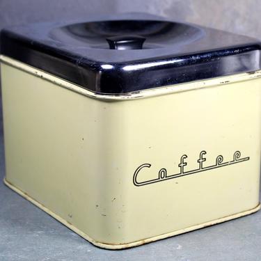 Vintage Mid-Century Coffee Canister - Coffee Tin - Jetsons Mod - Retro Coffee  | FREE SHIPPING 