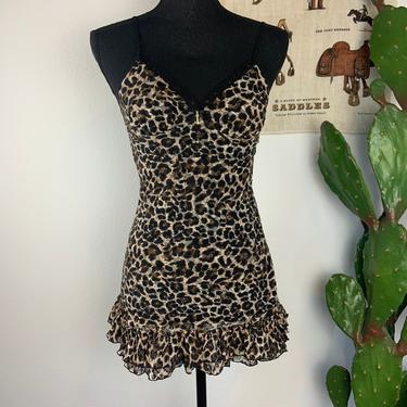 Victoria Secrets Leopard Print Sheer Nightie New with Tags 