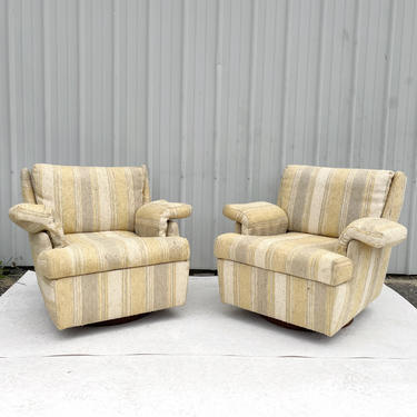 Pair Craft Associates Swivel Chairs by Adrian Pearsall 