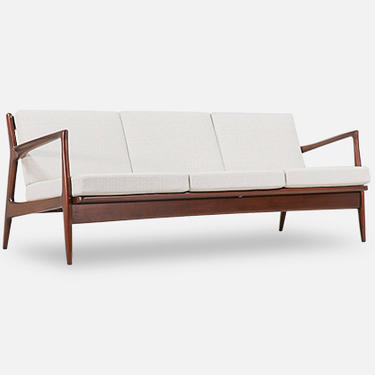 Ib Kofod-Larsen Sculptural 3-Seater Sofa for Selig 