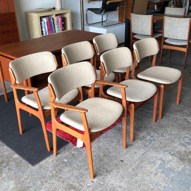 HA-C8467 Set of Six Eric Buck Teak Chairs