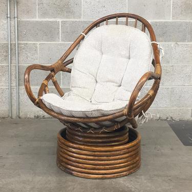 LOCAL PICKUP ONLY ————- Vintage Rattan Chair 