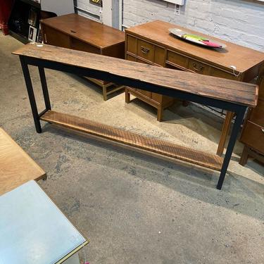 Cool reclaimed super long console/sofa table. 68.5” x 10” x 30”
