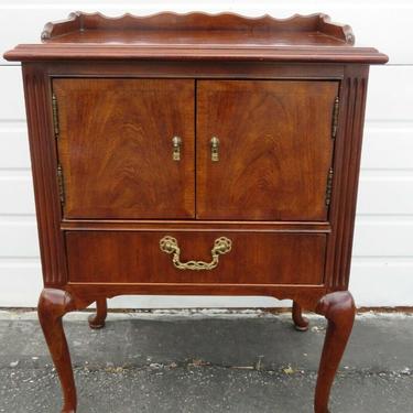 Queen Anne Cherry Nightstand Side End Lamp Bedside Table 1830