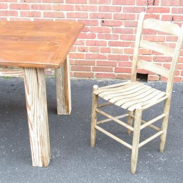 Reclaimed Antique Heart Pine Farmhouse Table french English class!! Primitive 